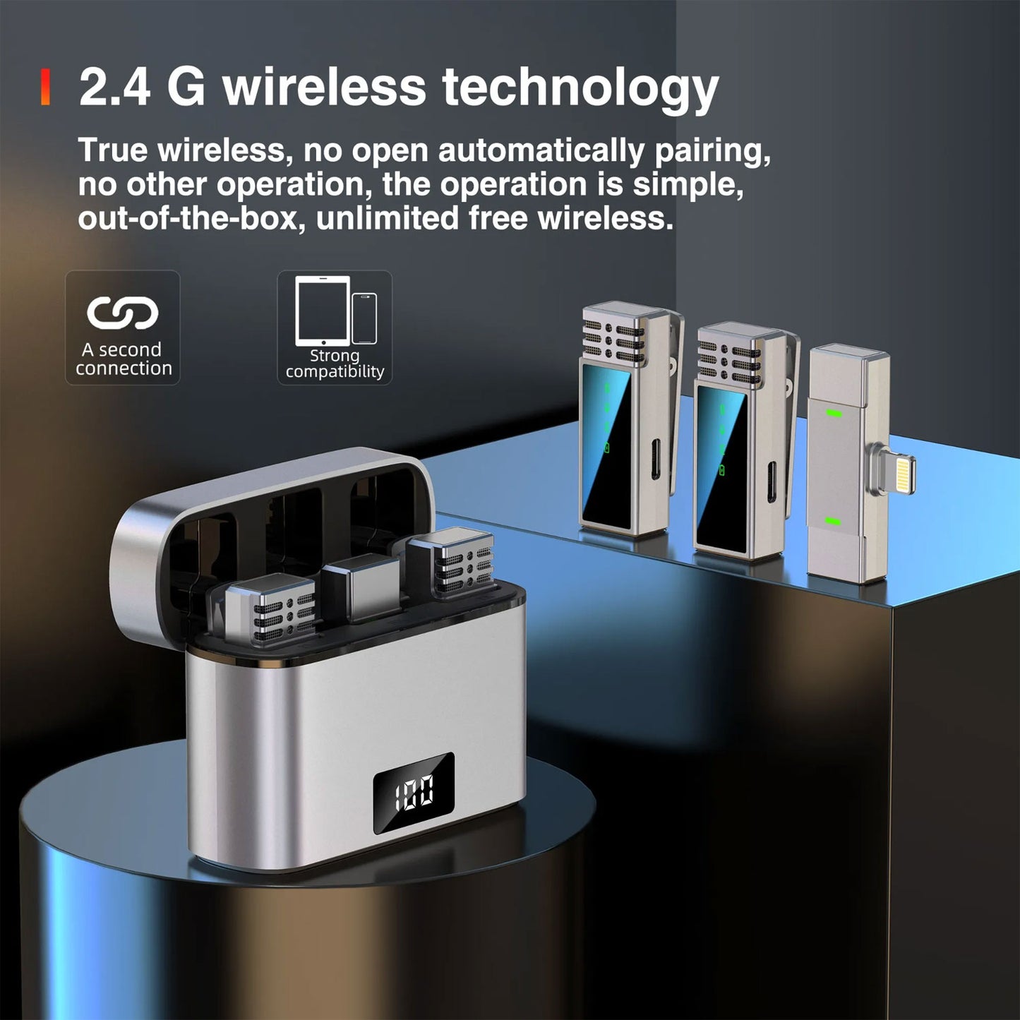 JMARY MW-15 2.4G WIRELESS MICROPHONE FOR MOBILE TYPE C