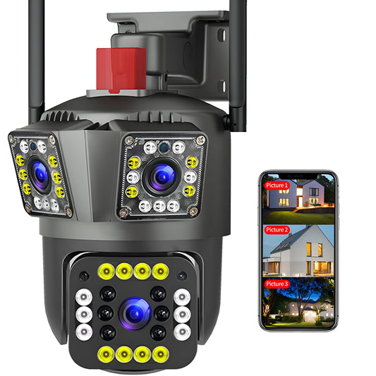 PTZ (SPZ-803) 3 CAMERA LENS WIFI OUTDOOR 6MP